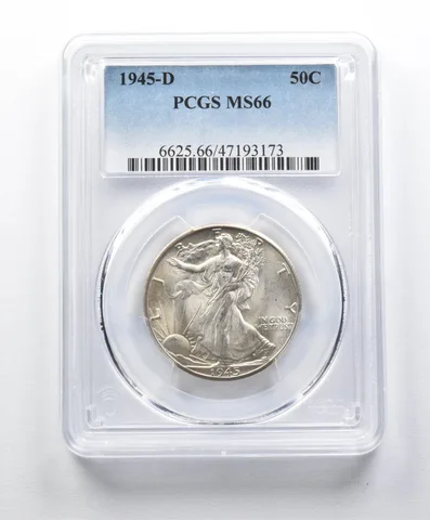 MS66 1945-D Walking Liberty Half Dollar PCGS *9985