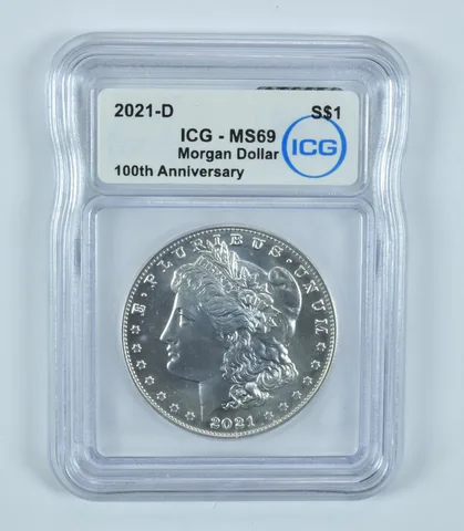 2021-D Morgan Silver Dollar MS69 ICG