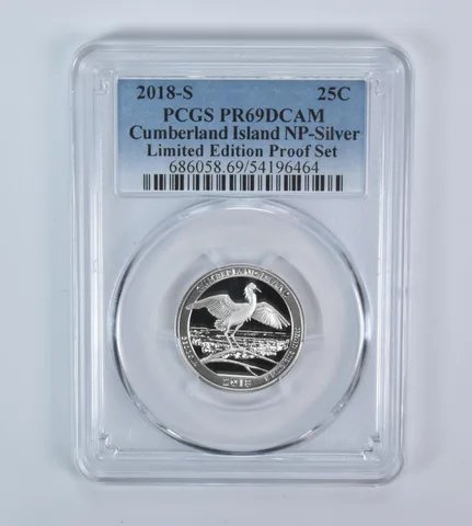 2018-S Washington Quarter ATB Cumberland Island Silver LE PR69 DCAM PCGS