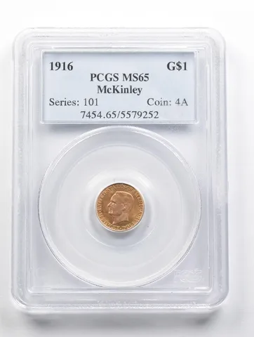 MS65 1916 $1 McKinley Gold Dollar PCGS *3479