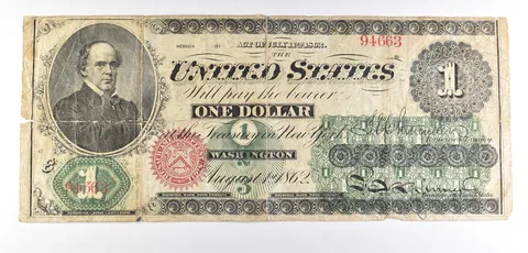 1862 $1 US Legal Tender Note Large Note *6048