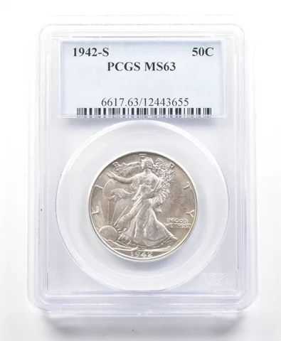 1942-S Walking Liberty Half Dollar MS63 PCGS *2323
