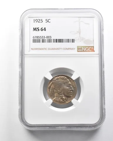 MS64 1925 Indian Head Buffalo Nickel NGC *4161