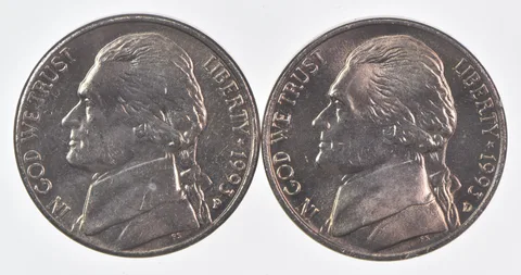 (Set) 1993 P+D Jefferson Nickel Unc Bundle