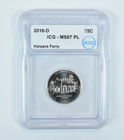 2016-D Washington Quarter ATB Harpers Ferry MS67 PL ICG
