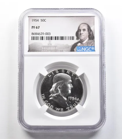 1954 Franklin Half Dollar PF67 NGC PQ *9157