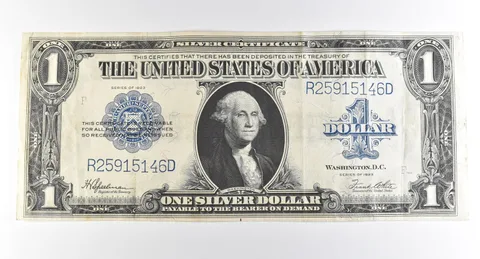 1923 $1 Silver Certificate Large Note Blue Seal *3688