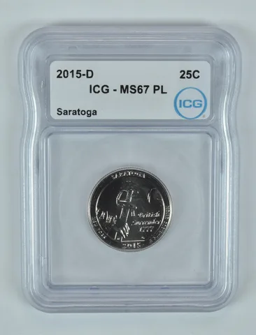 2015-D Washington Quarter ATB Saratoga MS67 PL ICG