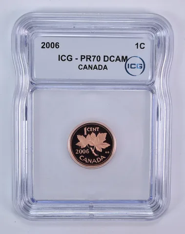 2006 Canada 1 Cent PR70 DCAM ICG