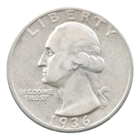 1936-D Washington Quarter a2771
