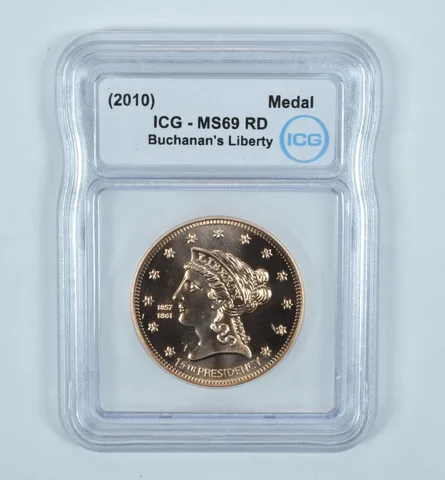 (2010) Buchanan's Liberty Medal MS69 RD ICG