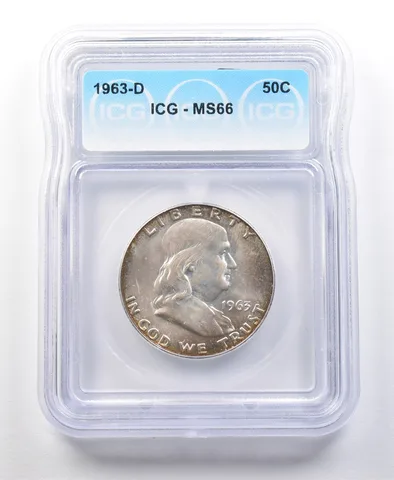 1963-D Franklin Half Dollar MS66 ICG *0056