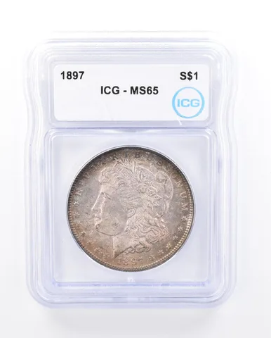 1897 Morgan Silver Dollar MS65 ICG Beautiful Tone *1652
