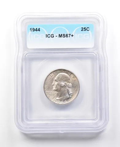 1944 Washington Quarter MS67+ ICG a3022