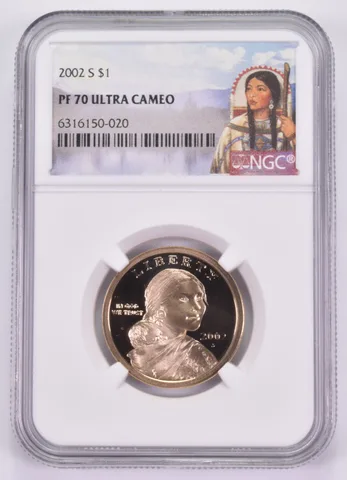 2002-S Sacagawea $1 PF70 UCam NGC Special Label