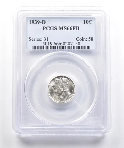 1939-D Mercury Dime MS66 FB PCGS *7416