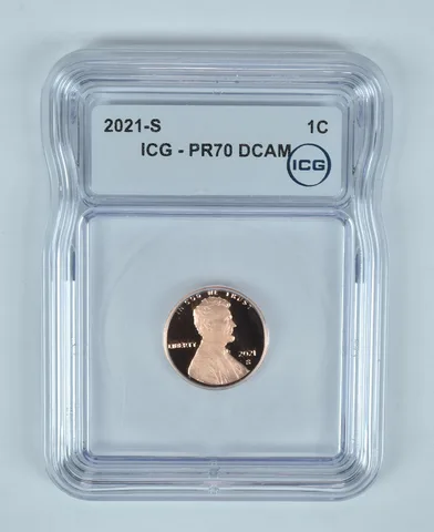 2021-S Lincoln Shield Cent PR70 DCAM ICG