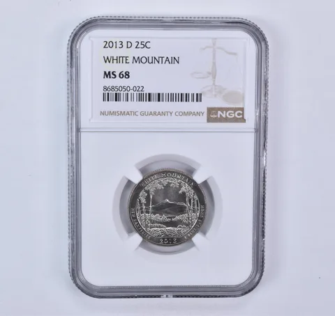 2013-D Washington Quarter ATB White Mountain MS68 NGC