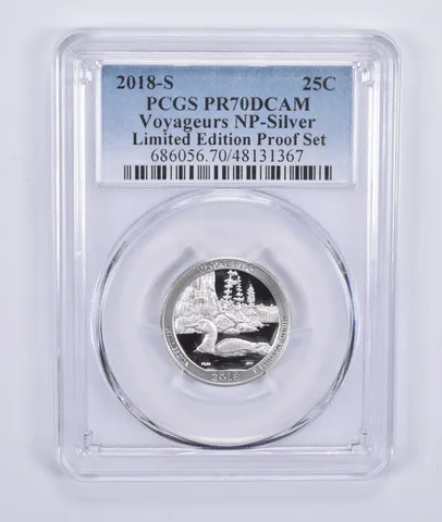 2018-S Quarter Silver Voyageurs Limited Edition Set PR70 PCGS