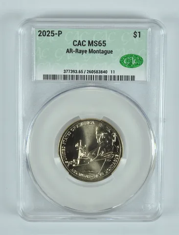 2025-P Innovation $1 Raye Montague AR MS65 CAC CACg