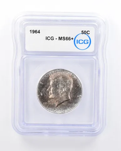 1964 Kennedy Half Dollar MS66+ ICG Beautiful Tone *1908