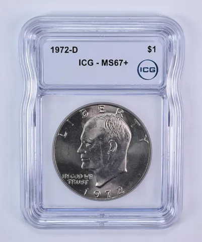 1972-D Eisenhower $1 MS67+ ICG