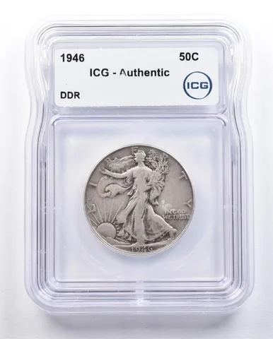 1946 Walking Liberty Half Dollar DDR Authentic ICG *1659