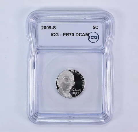 2009-S Jefferson Nickel PR70 DCAM ICG
