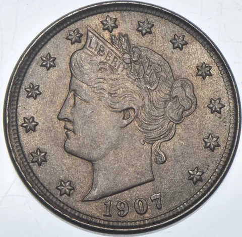 1907 Liberty V Nickel a9340