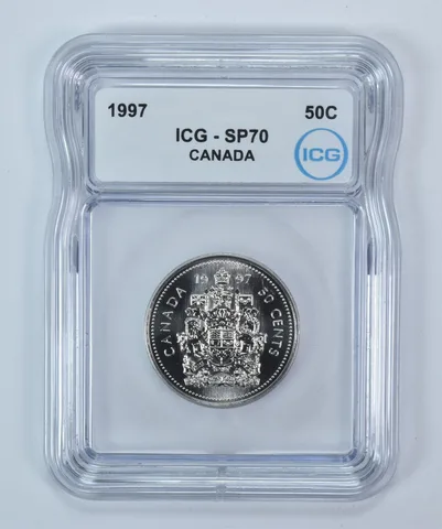 1997 Canada 50 Cents SP70 ICG