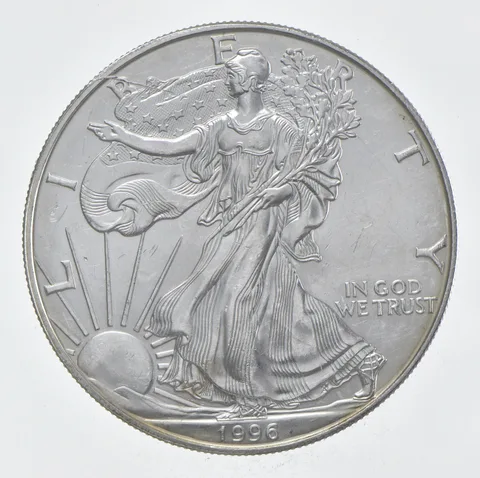 Rarest 1996 American Silver Eagle - Key Date - Rare LOW MINTAGE *372