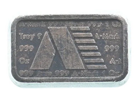1 Troy Oz Silver Bar A Mark *4213