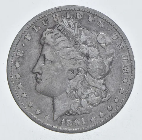 Early - 1891-O Morgan Silver Dollar - 90% US Coin *052