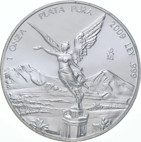 2009 Mo Mexico 1 Onza Silver Libertad
