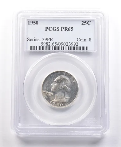 1950 Washington Quarter PR65 PCGS *2158
