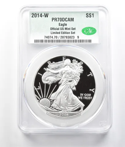 2014-W American Silver Eagle Limited Edition Set PR70 DCAM CAC CACG