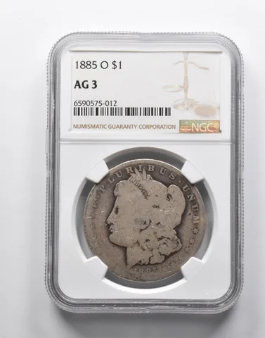 AG3 1885-O Morgan Silver Dollar NGC Lowball Low Ball Pocket Piece *9114