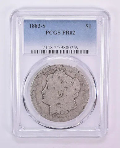 1883-S Morgan Silver Dollar FR02 PCGS Blue Label Lowball