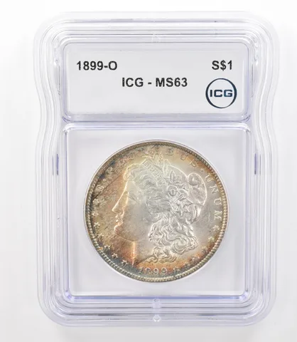 1899-O Morgan Silver Dollar MS63 ICG Beautiful Tone *3172