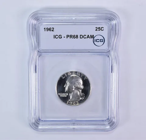 1962 Washington Quarter PR68 DCAM ICG