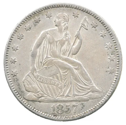 1857 Seated Liberty Half Dollar *8901