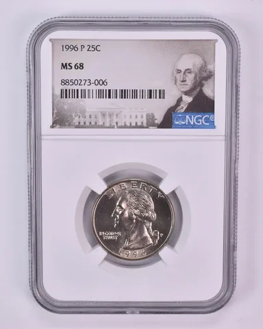 1996-P Washington Quarter MS68 NGC Special Label