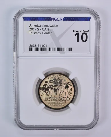 2019-S Innovation $1 Trustees Garden GA Reverse Proof 10 NGC X NGCX