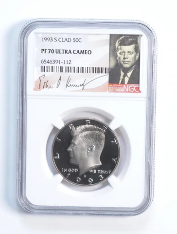 1993-S Kennedy Half Dollar CLAD PF70 NGC Special Lbl