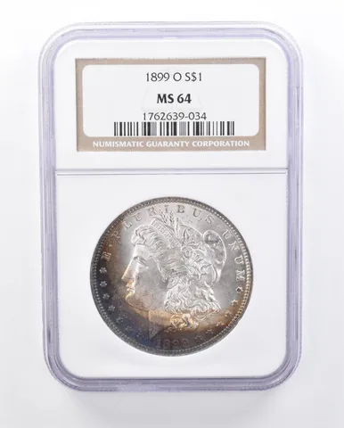 1899-O Morgan Silver Dollar MS64 NGC Peripheral Tone *3382