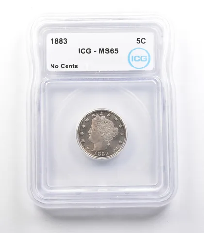 1883 Liberty V Nickel No Cents MS65 ICG *2388