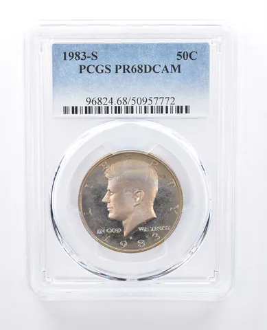 1983-S Kennedy Half Dollar PR68 DCAM PCGS Beautiful Tone *8067