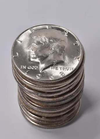 Lot (20) Unc 1968-D 40% Kennedy Silver Roll 20 Coin $10 Face Collection