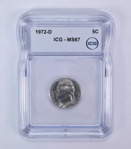 1972-D Jefferson Nickel MS67 ICG