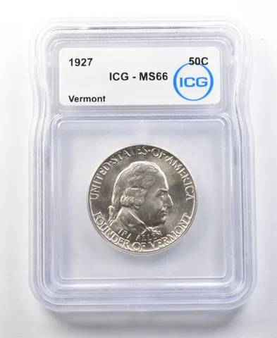 1927 Vermont Commemorative Half Dollar MS66 ICG *0173